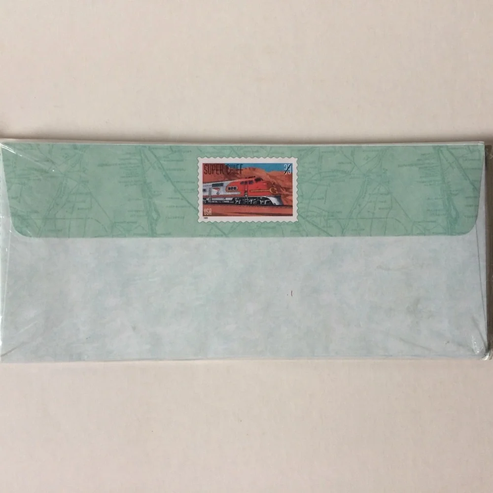 Collectible Train 90’s stationery and envelopes